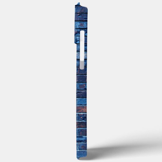 Coques Case-Mate iPhone Cool de briques bleu exposé (Verso / Gauche)