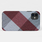 Coques Case-Mate iPhone Cool de Noël Red Buffalo Plaid Motif avec gris (Dos (Horizontal))