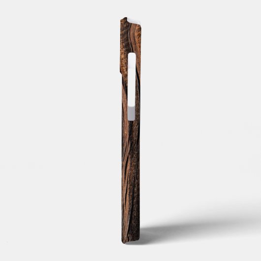 Coques Case-Mate iPhone Cool de texture bois unique (Verso / Gauche)