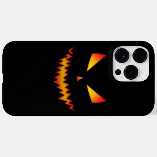 Coques Case-Mate iPhone Cool effrayant Jack O'Lantern Halloween noir (Verso (horizontal))