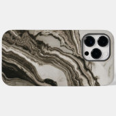 Coques Case-Mate iPhone Cool en marbre noir blanc tendance (Verso (horizontal))