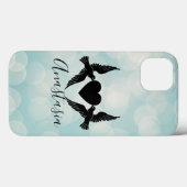 Coques Case-Mate iPhone Cool, Extraordinaire, Rose avec ton nom (Verso (horizontal))
