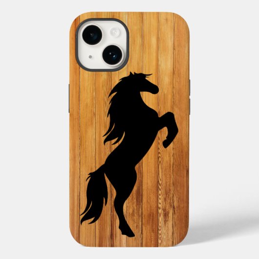 Coques Case-Mate iPhone cool faux bois cheval amoureux Pays (Verso)