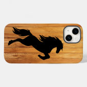 Coques Case-Mate iPhone cool faux bois cheval amoureux Pays (Verso (horizontal))