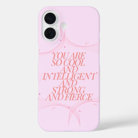Coques Case-Mate iPhone Cool, Fort, Feu, Patron de fille, Inspirationnel (Verso)
