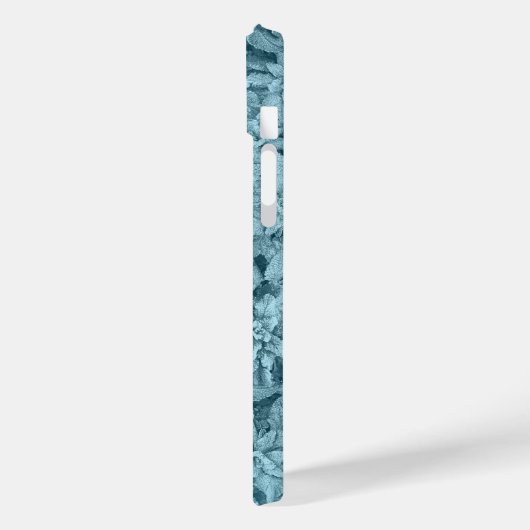 Coques Case-Mate iPhone Cool Frosty Foliage-Turquoise (Verso / Gauche)