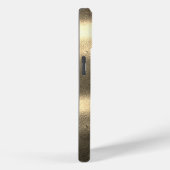 Coques Case-Mate iPhone Cool Gold Look Chat Monogrammes Initiales (Verso / Droite)