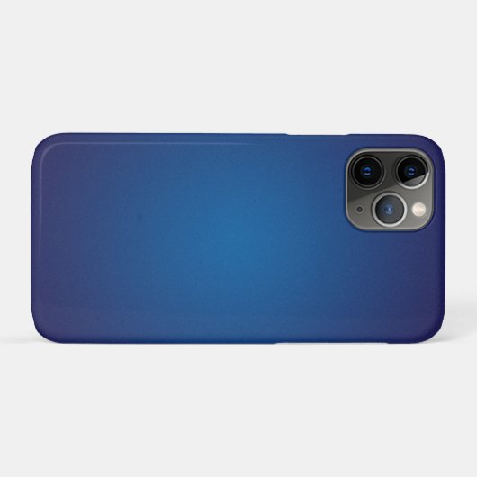 Coques Case-Mate iPhone Cool Grainy Deep Blue Vignette (Dos (Horizontal))