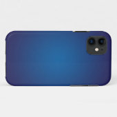 Coques Case-Mate iPhone Cool Grainy Deep Blue Vignette (Dos (Horizontal))