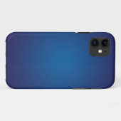 Coques Case-Mate iPhone Cool Grainy Deep Blue Vignette (Dos (Horizontal))