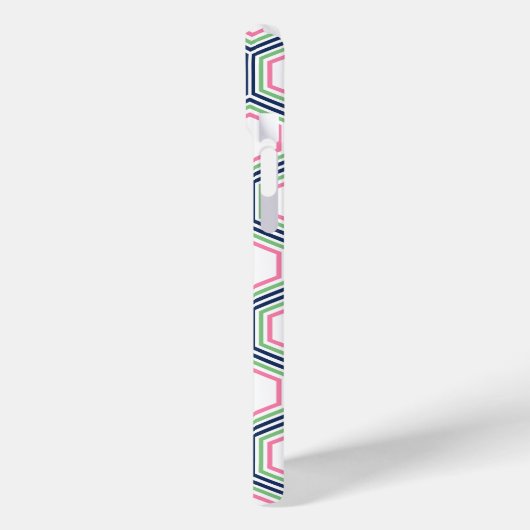 Coques Case-Mate iPhone Cool Honeypeb Motif et Monogramme rose (Verso / Gauche)