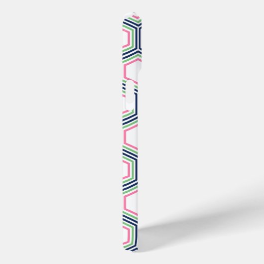 Coques Case-Mate iPhone Cool Honeypeb Motif et Monogramme rose (Verso / Droite)