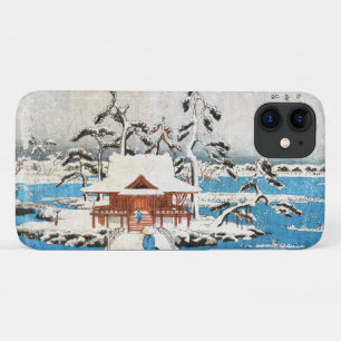 Case-Mate iPhone Case Cool japonais vintage ukiyo-e lake shrine snow