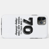 Coques Case-Mate iPhone cool jeune 70e anniversaire citation paroles (Dos (Horizontal))