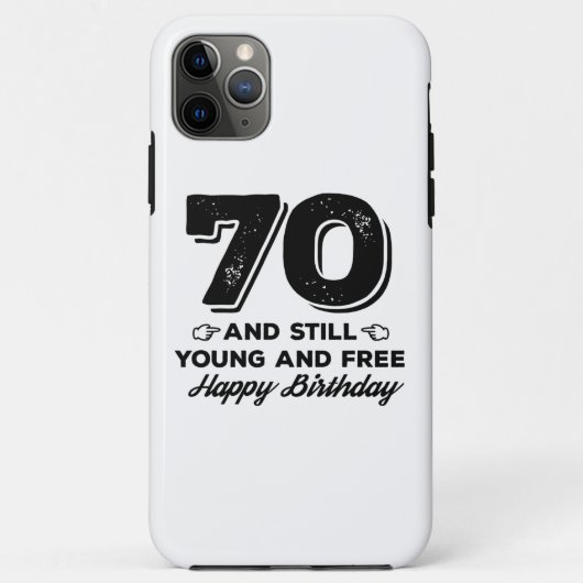 Coques Case-Mate iPhone cool jeune 70e anniversaire citation paroles (Dos)