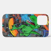 Coques Case-Mate iPhone Cool lumineux motif transparent avec dinosaure sur (Verso (horizontal))