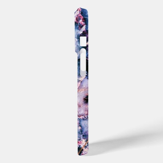 Coques Case-Mate iPhone Cool Marbre Texture bleu rose blanc (Verso / Gauche)