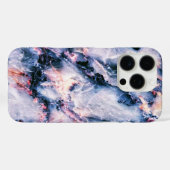 Coques Case-Mate iPhone Cool Marbre Texture bleu rose blanc (Verso (horizontal))