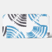 Coques Case-Mate iPhone Cool, moderne, bleu abstrait tendance (Verso (horizontal))