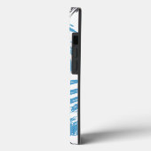 Coques Case-Mate iPhone Cool, moderne, bleu abstrait tendance (Verso / Gauche)