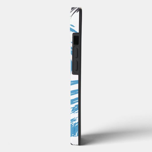 Coques Case-Mate iPhone Cool, moderne, bleu abstrait tendance (Verso / Gauche)