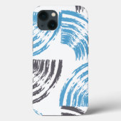Coques Case-Mate iPhone Cool, moderne, bleu abstrait tendance (Verso)