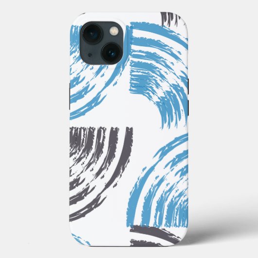 Coques Case-Mate iPhone Cool, moderne, bleu abstrait tendance (Verso)