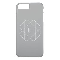 Cool monogram, style vibe | Grey & White