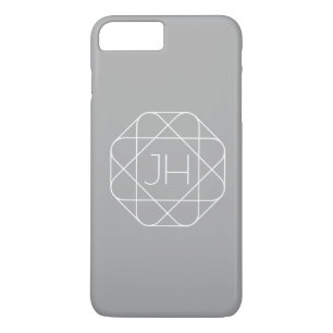 Case-Mate iPhone Case Cool monogram, style vibe   Grey & White