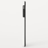 Coques Case-Mate iPhone Cool Monogramme initial noir et blanc couleur soli (Dos/Gauche)