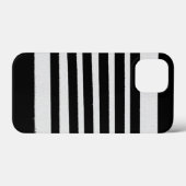 Coques Case-Mate iPhone Cool noir blanc rayures Motifs simples (Verso (horizontal))