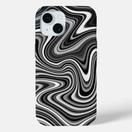 Coques Case-Mate iPhone Cool noir et blanc Motif unique (Verso)