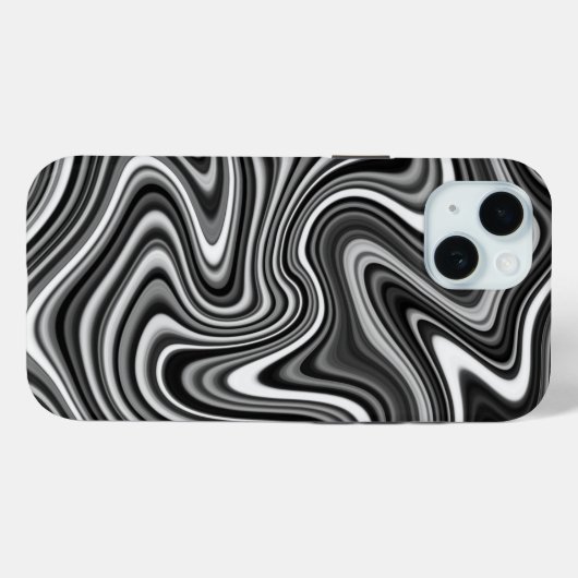 Coques Case-Mate iPhone Cool noir et blanc Motif unique (Verso (horizontal))