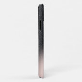 Coques Case-Mate iPhone Cool noir Parties scintillant Ombre Rose or Monogr (Dos/Droite)