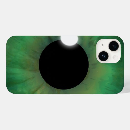 Coques Case-Mate iPhone Cool oeilPhone Oeil vert Iris Eyeball Closeup Slid (Verso (horizontal))