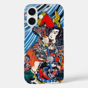 Coques iPhone 16 Cool oriental japonais légendaire Héros Samurai
