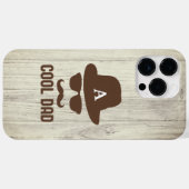 Coques Case-Mate iPhone Cool Papa Best DAD Ever moustache papa Monogram (Verso (horizontal))