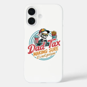 Coques iPhone 16 Cool Papa Tax Skeleton Humour alimentaire