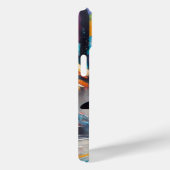 Coques Case-Mate iPhone Cool Peinture d'Art numérique de pingouin (Verso / Droite)