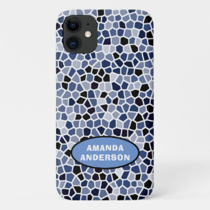 Case-Mate iPhone Case Cool personnalisé Motif en verre coloré bleu