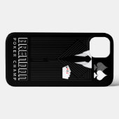 Coques Case-Mate iPhone Cool Poker Champ Pinstripe Suit Casino (Verso (horizontal))