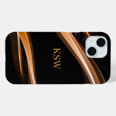 Coques Case-Mate iPhone Cool professionnel contemporain Noir Swoosh (Verso (horizontal))