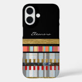 Coques Case-Mate iPhone Cool rayures noir (Verso)