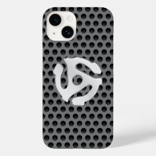Coque Pour iPhone 14 COOL Retro Chrome Comme 45 espaceur DJ Imprimer