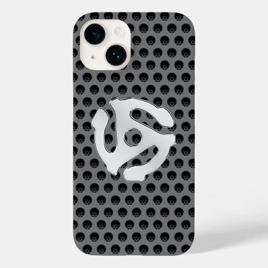 Coques Case-Mate iPhone COOL Retro Chrome Comme 45 espaceur DJ Imprimer (Verso)