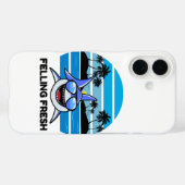 Coques Case-Mate iPhone Cool Retro Shark with Sunglasses (Verso (horizontal))