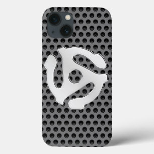 iPhone 13 Case COOL Retro Vintage Chrome Comme 45 espaceur DJ Imp