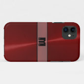 Coques Case-Mate iPhone Cool Rouge brillant acier inoxydable métal 14 (Dos (Horizontal))