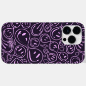Coques Case-Mate iPhone Cool Sourire Visage Melting Sourire Motif Lavande (Verso (horizontal))