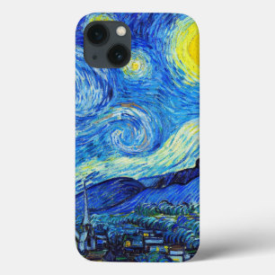 iPhone 13 Coque Cool Starry Night Vincent Van Gogh peinture